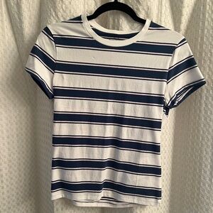 Abercrombie striped baby tee NEW